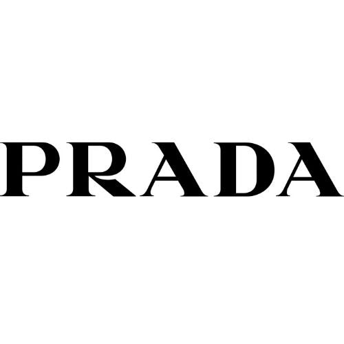 Black Prada logo on a white background