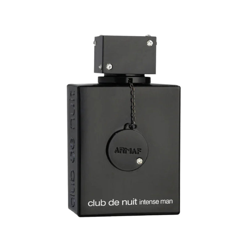 Black perfume bottle labeled 'Art of' on a white background