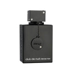 Black perfume bottle labeled 'Art of' on a white background