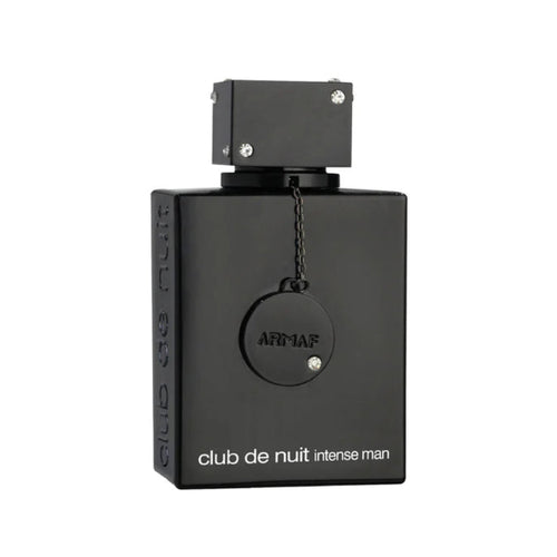 Black perfume bottle labeled 'Art of' on a white background